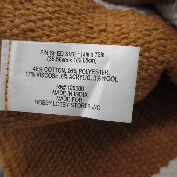 Fabric Printed Cotton Table Runner & 4 Placemats Boho Cottagecore MULTICOLOR NWT - Picture 4 of 5